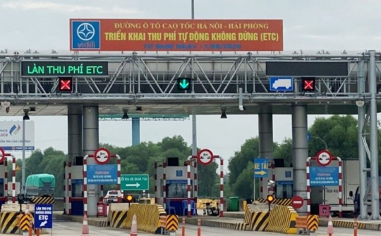 Dừng thu phí thủ công tuyến cao tốc Hà Nội – Hải Phòng từ ngày 5/5