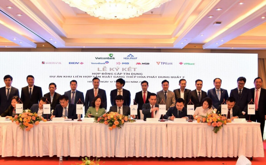 Vietcombank: Đầu mối và đồng tài trợ tín dụng 35 nghìn tỷ cho Dự án Hòa Phát Dung Quất 2