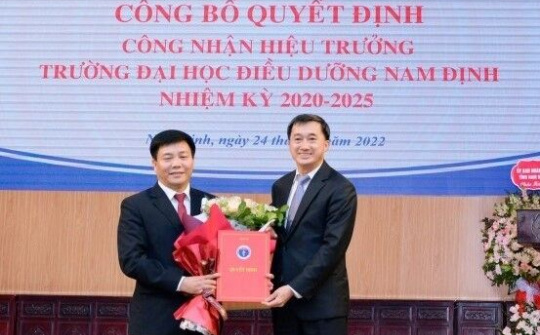 Bộ Y tế bổ nhiệm Hiệu trưởng Trường Đại học Điều dưỡng Nam Định