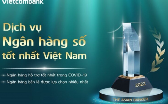 Vietcombank được vinh danh với ba giải thưởng lớn của The Asian Banker