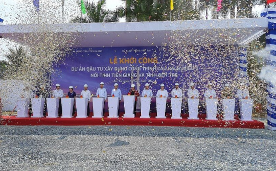 Khởi công xây dựng cầu Rạch Miễu 2