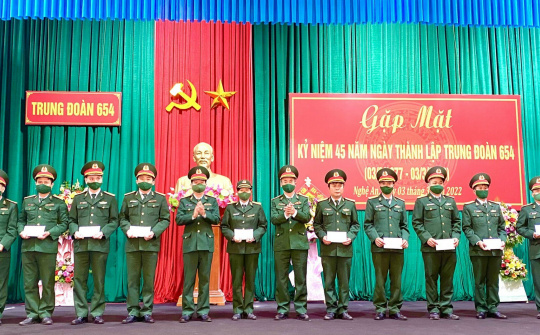 Trung Đoàn 654 : Gặp mặt Kỷ niệm 45 năm Ngày thành lập