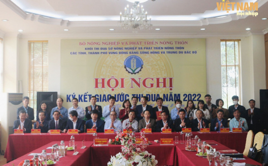 13 Sở NN&PTNT vùng Đồng bằng sông Hồng và Trung du Bắc Bộ ký kết giao ước thi đua năm 2022