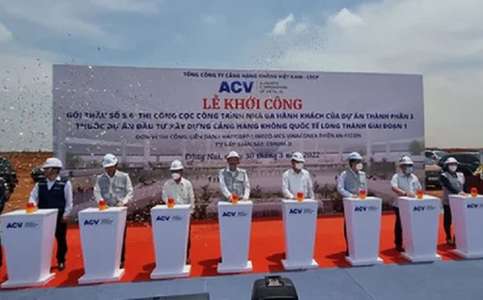 Khởi công xây dựng phần cọc công trình nhà ga hành khách sân bay quốc tế Long Thành