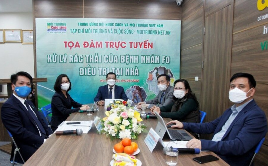 Tọa đàm trực tuyến: “Xử lý rác thải của bệnh nhân F0 điều trị tại nhà”