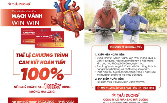 Mạch Vành Win Win cam kết hoàn tiền 100% nếu khách hàng không hài lòng sau 1 ngày sử dụng