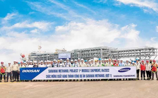 Doosan Việt Nam xuất 9 mô-đun cho Nhà máy Lọc hóa dầu Sarawak, Malaysia