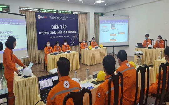 Điện lực Nam Định: Sẵn sàng ứng phó các tình huống phòng chống thiên tai và tìm kiếm cứu nạn