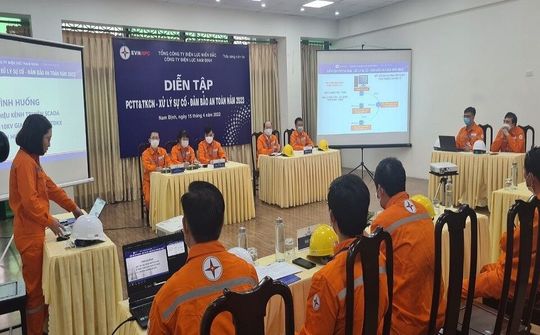 Điện lực Nam Định: Sẵn sàng ứng phó các tình huống phòng chống thiên tai và tìm kiếm cứu nạn