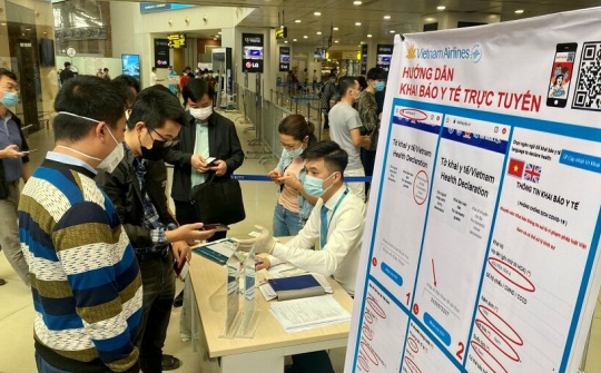 Bộ Y tế: Không yêu cầu khai báo y tế với người nhập cảnh vào Việt Nam từ 27/4