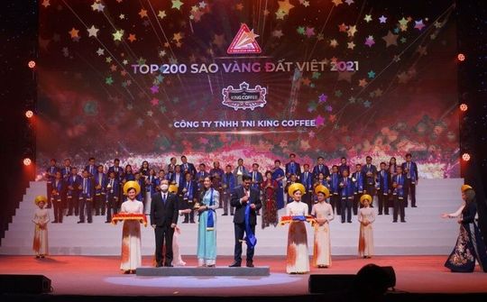 King Coffee đạt giải thưởng Sao Vàng Đất Việt 2021