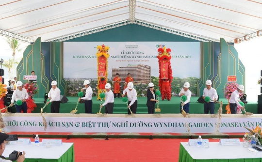 Tập đoàn CEO khởi công khu nghỉ dưỡng 5 sao Wyndham Garden Sonasea Vân Đồn