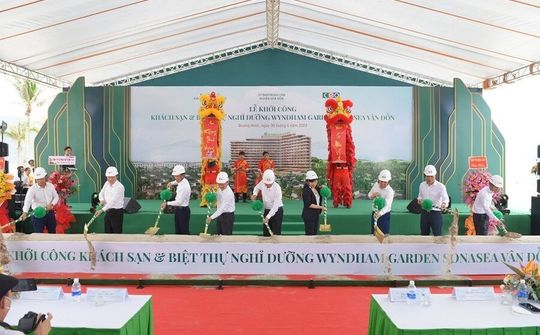 Tập đoàn CEO khởi công khu nghỉ dưỡng 5 sao Wyndham Garden Sonasea Vân Đồn