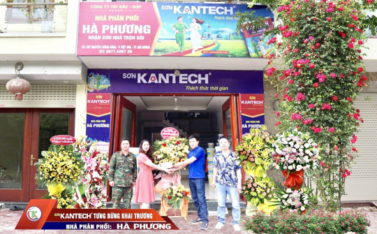 Hãng sơn Kantech: Khai trương Nhà phân phối Hà Phương -TP Hải Dương