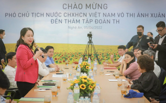 Phó Chủ tịch nước Võ Thị Ánh Xuân: “TH tiên phong vào những lĩnh vực khó”