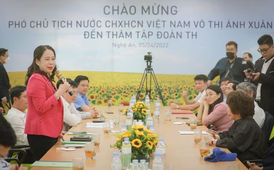 Phó Chủ tịch nước Võ Thị Ánh Xuân: “TH tiên phong vào những lĩnh vực khó”