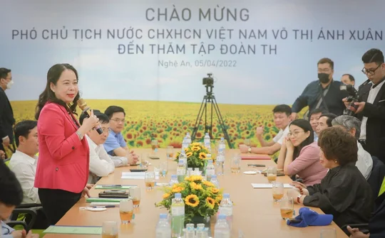 Phó Chủ tịch nước Võ Thị Ánh Xuân: “TH tiên phong vào những lĩnh vực khó”