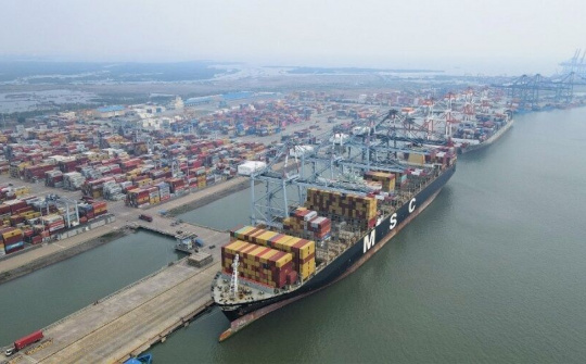 Cảng quốc tế Cái Mép (CMIT) phá vỡ kỷ lục về sản lượng xếp dỡ