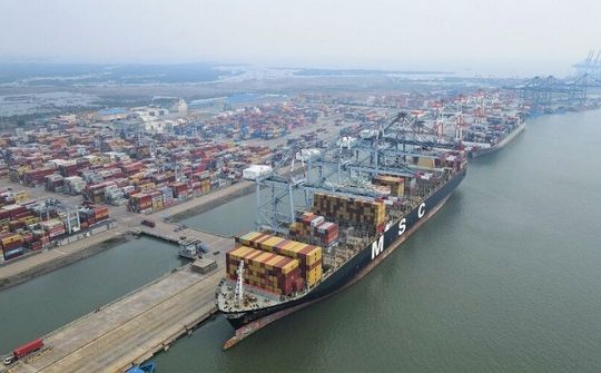 Cảng quốc tế Cái Mép (CMIT) phá vỡ kỷ lục về sản lượng xếp dỡ