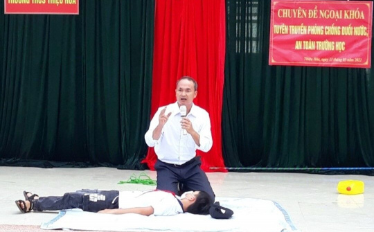 Trường THCS Thiệu Hoà (Thanh Hoá): Phòng chống đuối nước, an toàn trường học cho các em học sinh