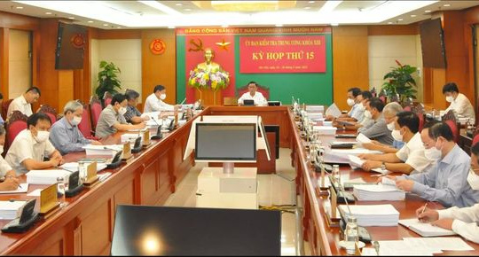 Thông cáo báo chí Kỳ họp thứ 15 của Ủy ban Kiểm tra Trung ương