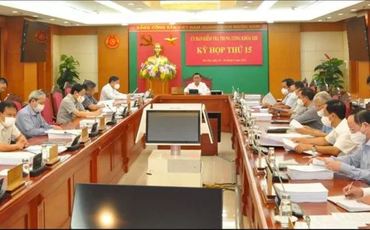 Thông cáo báo chí Kỳ họp thứ 15 của Ủy ban Kiểm tra Trung ương
