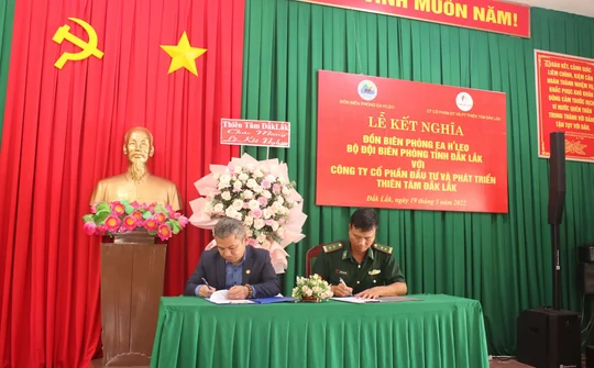 Thiên Tâm Land và Đồn Biên Phòng Ea H’Leo, Đắk Lắk hướng đến giá trị cộng đồng