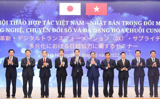 Thúc đẩy hợp tác Việt Nam - Nhật Bản trong đổi mới công nghệ, chuyển đổi số và đa dạng hóa chuỗi cung ứng