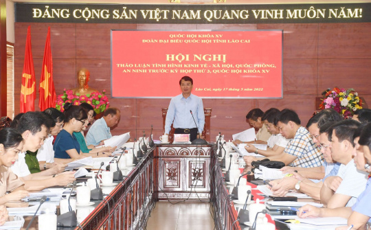 ĐBQH Lào Cai thảo luận tình hình KTXH-QPAN trước Kỳ họp thứ 3, Quốc hội khóa XV