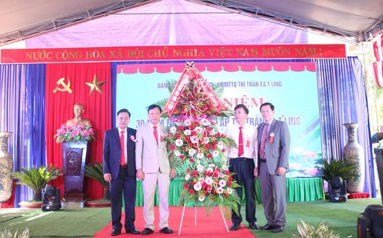 Đắk Nông: Kỷ niệm 30 năm hình thành và phát triển Thị trấn Eatling, huyện Cư Jút