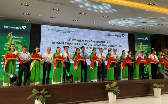 Vietcombank Đồng Tháp khánh thành trụ sở hoạt động mới
