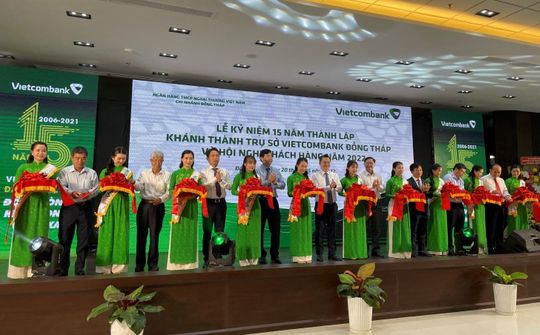 Vietcombank Đồng Tháp khánh thành trụ sở hoạt động mới