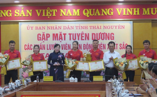 Thái Nguyên tôn vinh vận động viên, huấn luyện viên đạt thành tích tại SEA Games 31