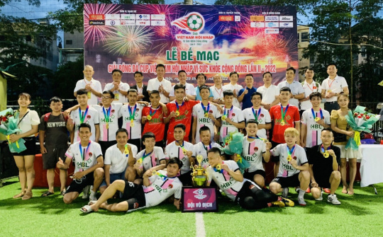 HBL FC vô địch Cup Việt Nam Hội nhập vì Sức khỏe Cộng đồng 2022