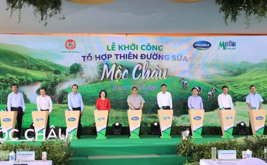 Mộc Châu Milk và Vinamilk khởi công dự án Tổ hợp Thiên đường sữa Mộc Châu