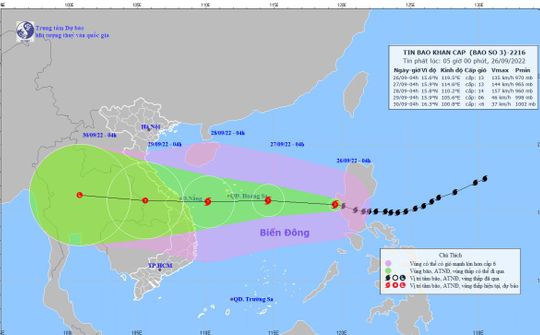 Cục Hàng hải Việt Nam họp khẩn ứng phó bão Noru