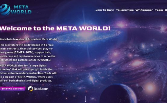 META WORLD (METAD) đạt vốn hoá thị trường gần 600 triệu USD
