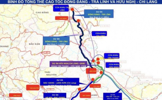 Đẩy nhanh tiến độ Dự án đường cao tốc Đồng Đăng - Trà Lĩnh và Hữu Nghị - Chi Lăng