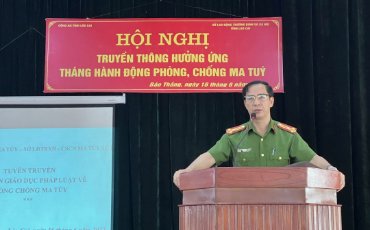 Lào Cai: Hưởng ứng Tháng hành động phòng, chống ma túy