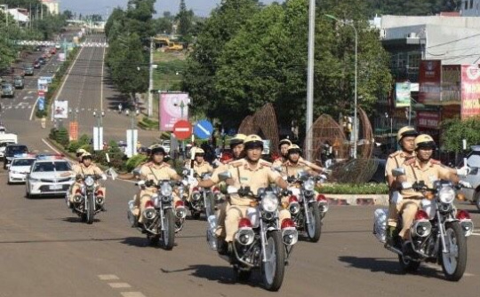 Đắk Nông ra quân thực hiện cao điểm về trật tự an toàn giao thông