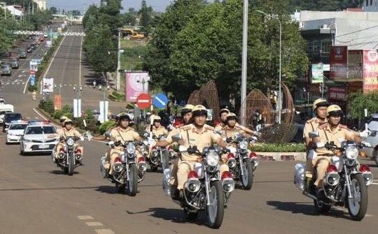 Đắk Nông ra quân thực hiện cao điểm về trật tự an toàn giao thông