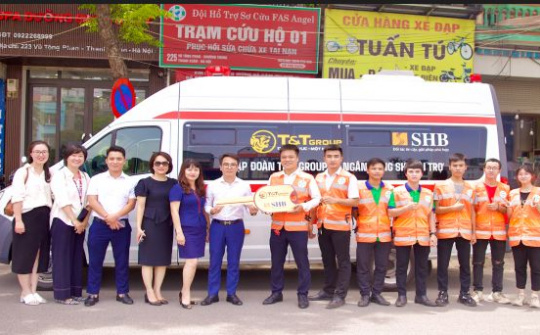 T&T Group và SHB tặng xe cứu thương cho Đội hỗ trợ sơ cứu FAS Angel Hà Nội