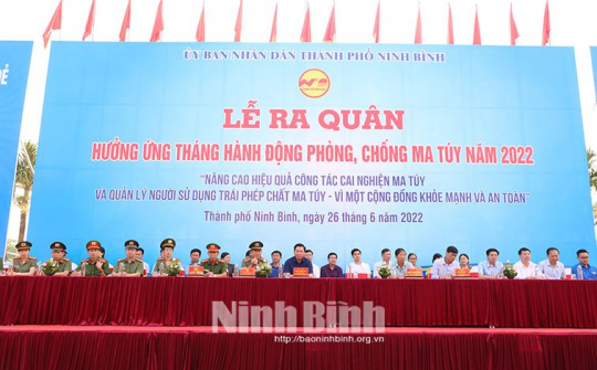 Thành phố Ninh Bình ra quân hưởng ứng “Tháng hành động phòng, chống ma túy”