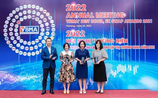 SCB nhận danh hiệu Top 3 “Nhà tạo lập thị trường giao dịch Repo nhiều nhất năm 2021”