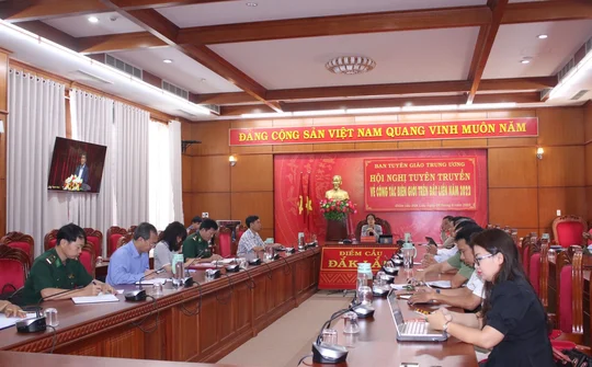 Hội nghị tuyên truyền về công tác biên giới trên đất liền năm 2022
