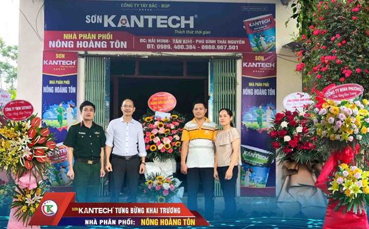 Hãng sơn Kantech: Khai trương Nhà phân phối Nông Hoàng Tôn - Thái Nguyên