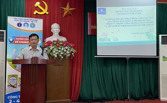 Trung tâm Y tế Hà Đông: Kỷ niệm Ngày Dân số thế giới và Truyền thông CSSK theo Đề án 818