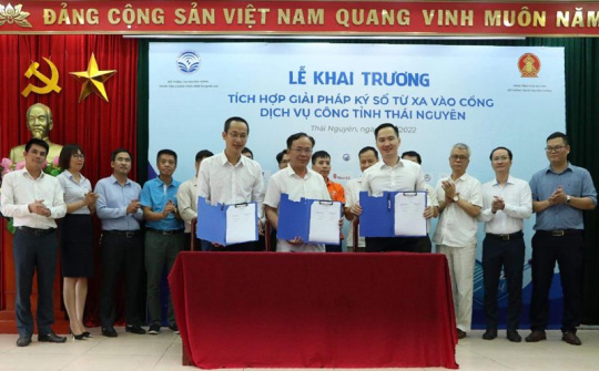 Thái Nguyên tích hợp giải pháp ký số từ xa vào cổng dịch vụ công