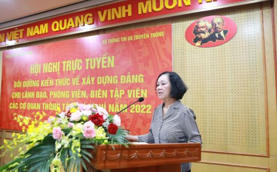 Bồi dưỡng kiến thức về xây dựng Đảng cho lãnh đạo, PV,BTV các cơ quan thông tấn, báo chí