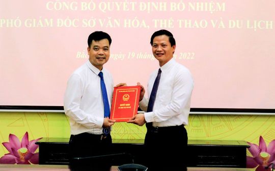 Bắc Ninh: Trao quyết định bổ nhiệm Phó Giám đốc Sở Văn hóa, Thể thao và Du lịch